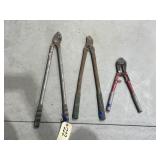 3 - Assorted Bolt Cutters