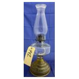 Glass Oil Lamp w/Chimney