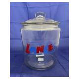 Lance Glass Cookie jar w/Lid