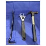 Prybar - Adjustable Wrench - Hammer