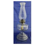 Glass Oil Lamp w/Chimney