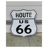 Metal Sign "Route 66" 22"x23"