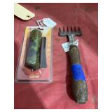 Flashlight & Vintage Ice Chopper Tool