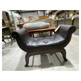 Vinyl Bench 34"L