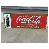 Metal Sign "Coca Cola" 28"x10"