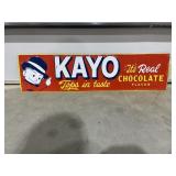 Metal Sign "Kayo" 29"x8"