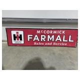 Metal Sign "McCormick Farmall" 36"x9"
