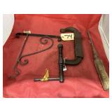 Large Clamp - Metal Bracket & Large Screwdriver