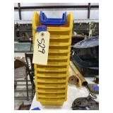 Stack of Plastic Organizing Bins