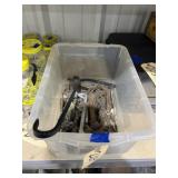 Vintage Tools in Plastic Bin