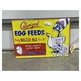 Metal Sign "Calorized Egg Feed" 20"x14"