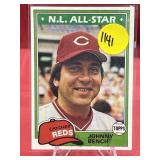 1981 TOPPS HOF JOHNNY BENCH CARD
