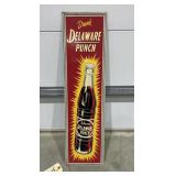Metal Sign "Delaware Punch" 8"x29"