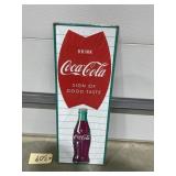 Metal Sign "Coca Cola" 10"x28"