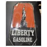 Metal Sign "Liberty Gasoline" 11"x23"