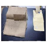 5 Pcs - Burlap & Fabric Squares