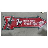 Metal Sign "7-Up" 27"x9"