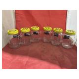 6 - Mason Jar Mugs w/Lids