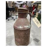 Antique Metal Milk Jug