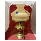 Oil Lamp w/Glass Shade