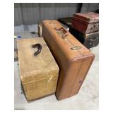 Vintage Suitcase & Storage Box