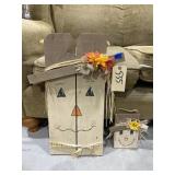 2 - Wooden Fall Dï¿½cor Pcs