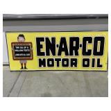 Metal Sign "En-Ar-Co Motor Oil" 23"x9"