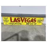 Metal Sign "Las Vegas Cigars" 47"x10"