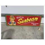 Metal Sign "Sunbeam" 42"x14"
