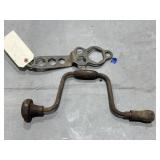 Hand Drill & Iron Bracket