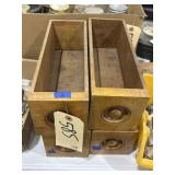 4 - Wooden Drawers