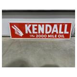 Metal Sign "Kendal Oil" 28"x8"