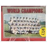 CARD #1 1970 TOPPS WORLD CHAMPS NY METS CARD