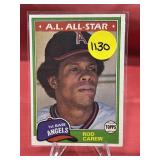 1981 TOPPS HOF ROD CAREW CARD