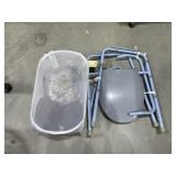 Shower Seat - Hamper - Curtain Rods - Curtains