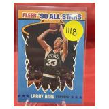 1990 FLEER HOF LARRY BIRD CARD