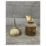 2 Rat Tail Oil Cans