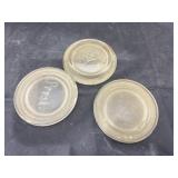 3 - Glass Lids - Presto & Ball