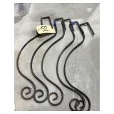 5 - Decorative Metal Hooks