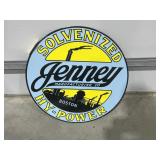 Porcelain Double Sided Sign "Jenney Mfg"