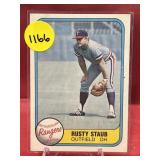 1981 FLEER PREMIER RUSTY STAUB CARD