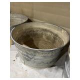 Galvanized Metal Wash Tub