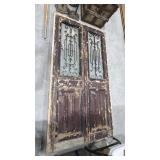 Vintage Wooden Door 86"H x 44"W