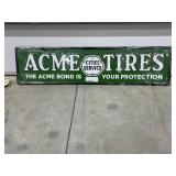 Metal Sign "Acme Tires" 30"x8"