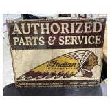 Metal Sign "Indian Motorcycles" 16"x12"