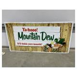 Metal Sign "Mt Dew" 29"x14"