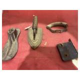 Shoe Form - Sad Iron - Lock - Handle