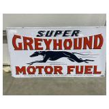 Metal Sign "Greyhound Motor Fuel" 29"x15"