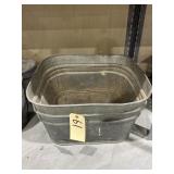 Square Galvanized Tub - As Is