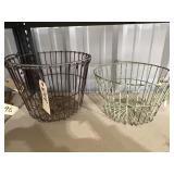 2 - Metal Egg Baskets